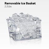 EUHOMY Luna Pro LunaArc™️ Portable Crystal Crescent Ice Maker Countertop – Melts 30 Mins Lower, Rapid Ice Making in 12 Mins, Real-Time Status Visibility