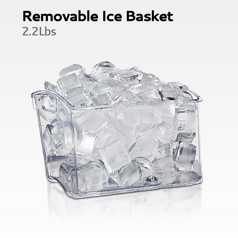 EUHOMY Luna Pro LunaArc™️ Portable Crystal Crescent Ice Maker Countertop – Melts 30 Mins Lower, Rapid Ice Making in 12 Mins, Real-Time Status Visibility