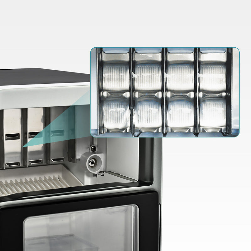 EUHOMY Luna Pro LunaArc™️ Portable Crystal Crescent Ice Maker Countertop – Melts 30 Mins Lower, Rapid Ice Making in 12 Mins, Real-Time Status Visibility