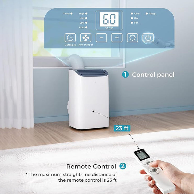 EUHOMY Portable Air Conditioners 3 in 1 Portable Cooling AC with Dehumidifier