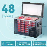 EUHOMY 12 Volt Refrigerator Car Refrigerator 12/24V DC 110-240V AC for Camping, Travel, Truck, Home - Euhomy
