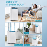 EUHOMY Portable Air Conditioners 3 in 1 Portable Cooling AC with Dehumidifier