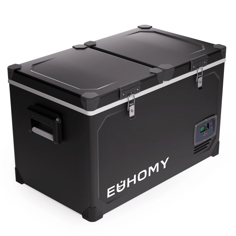 EUHOMY 12 Volt Refrigerator Car Refrigerator 12/24V DC 110-240V AC for Camping, Travel, Truck, Home - Euhomy