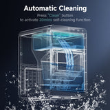 EUHOMY Nugget Ice Maker Countertop, 44Lbs/24H Pebble Ice Maker Machine Includes 2 Bottles of Cleaner - Euhomy
